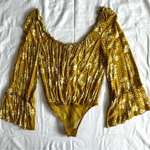 Free People One on One Date Bodysuit